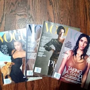 VOGUE Magazine bundle of 4